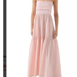 Bird and Knoll Paola Pink Maxi Dress size XS